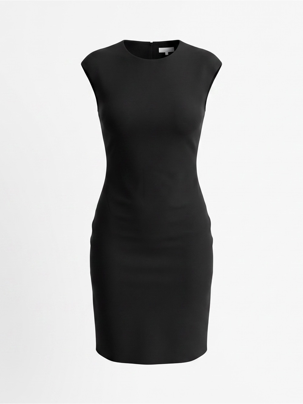 Calvin Klein Black Cap-Sleeve Sheath Dress